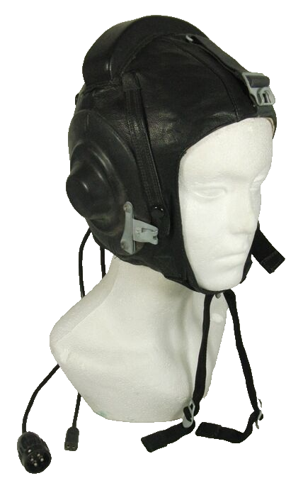 MiG Pilot Leather Winter Helmet Hat USSR Original 1988 58cm M Soviet Russian