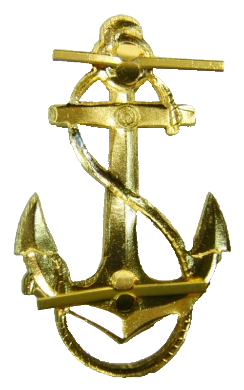 Naval Anchor Vintage USSR Soviet Russian Navy Uniform Badge Large 6 x 3.5 cm