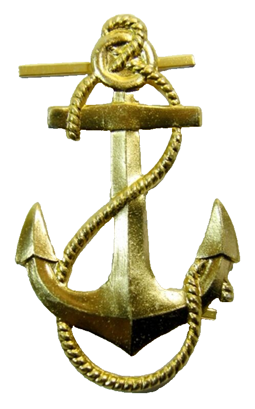 Naval Anchor Vintage USSR Soviet Russian Navy Uniform Badge Large 6 x 3.5 cm