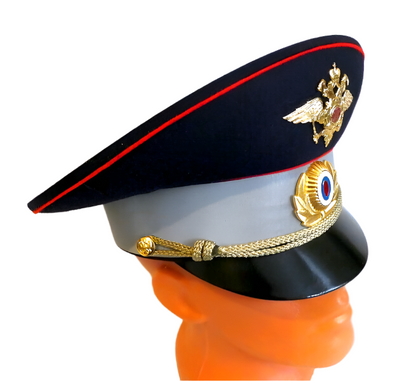 Original Russian DPS Traffic Police Officer Visor Hat Cap Badges 60cm L New