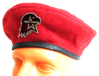 Russian Young Army Cadets National Movement Yunarmiya Beret with Metal Badge