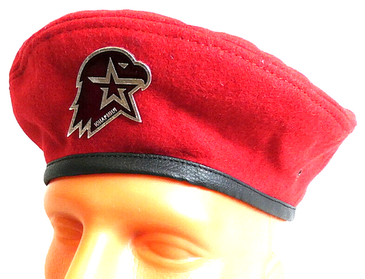 Russian Young Army Cadets National Movement Yunarmiya Beret with Metal Badge