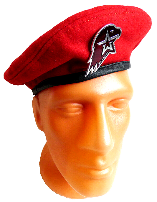 Russian Young Army Cadets National Movement Yunarmiya Beret with Metal Badge