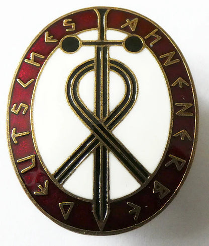 Ancestral Heritage Ahnenerbe Brass Badge New