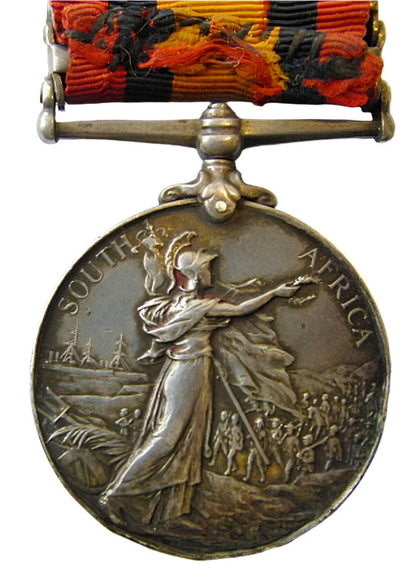 Queen Victoria South Africa Boer War Medal 4 Bars Original