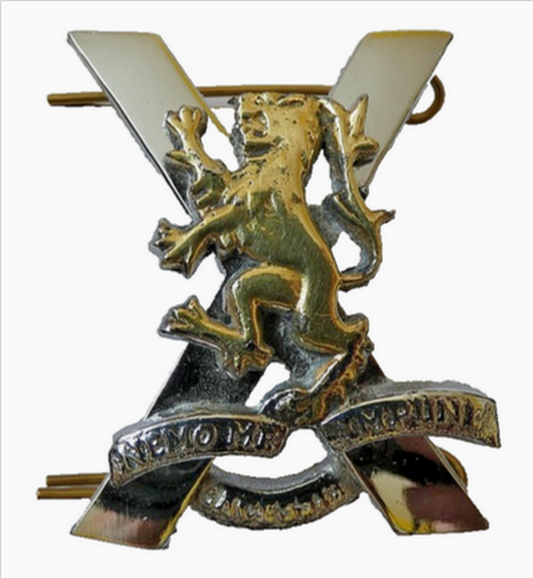 Royal Regiment of Scotland RRS Tam O Shanter Hat Bonnet Metal Badge No Crown 4 x 5 cm