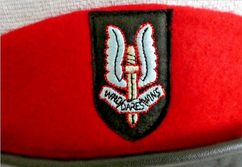 Wool Military Army Style Red Beret Cap Hat SAS Embroidered Badge New Top Quality