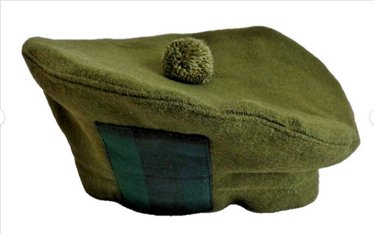Scottish Tam O Shanter Hat Bonnet Woolen Cap RRS British Army 60 L-XL Tailored