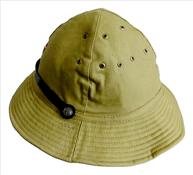 Soviet Army Afghanistan War Uniform Style Panama Hat with Metal Red Star Badge