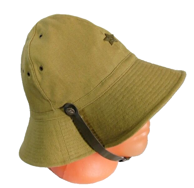 Soviet Army Afghanistan War Uniform Panama Hat with original Green Star steel badge