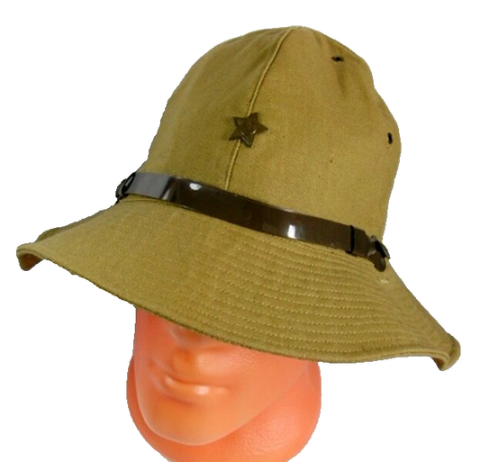 Soviet Army Afghanistan War Uniform Panama Hat with original Green Star steel badge