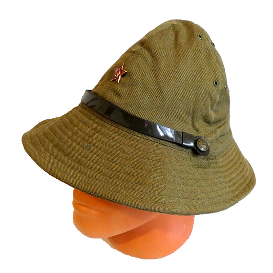 Soviet Russian Army Afghanistan War Panama Hat (58cm M) Metal Red Star Badge