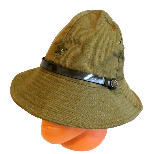 Soviet Russian Army Afghanistan War Panama Hat (58cm M) Steel Green Star Badge