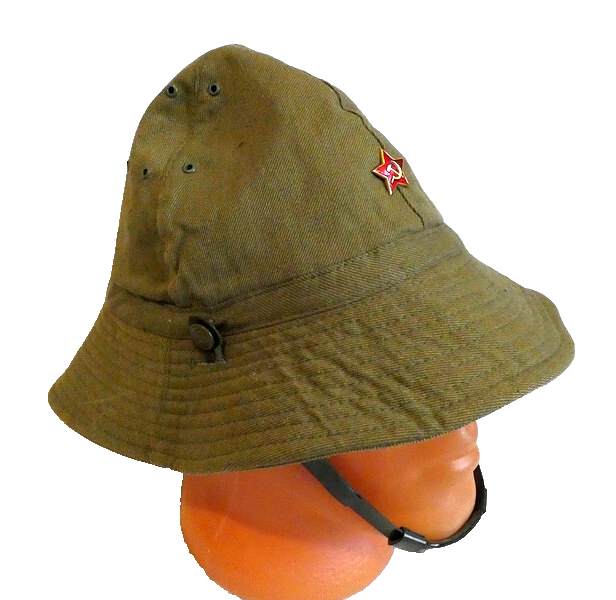 Soviet Russian Army Afghanistan War Panama Hat (58cm M) Metal Red Star Badge