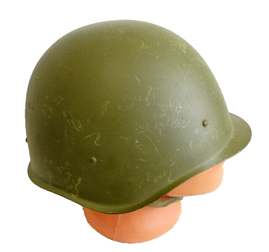 Soviet Russian Army Steel Helmet WW2 Model SSH-40 Size 2 1960 Red October