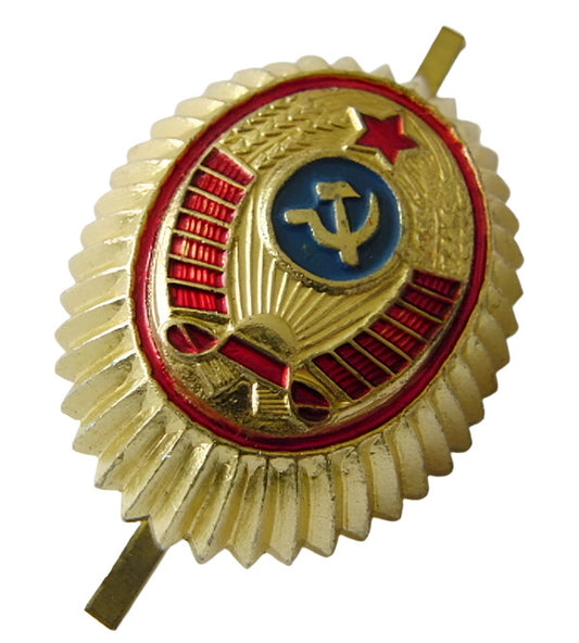 Soviet Russian MILITSIYA Officer Pilotka Cap Badge Original USSR 30 x 25mm