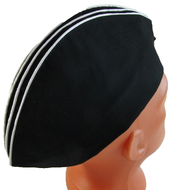 Soviet Russian Navy Black Pilotka Cap Hat USSR Red Star Badge 59cm M-L New