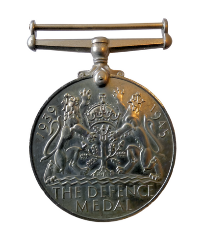 THE DEFENCE WW2 British Medal Genuine No Ribbon Full Size