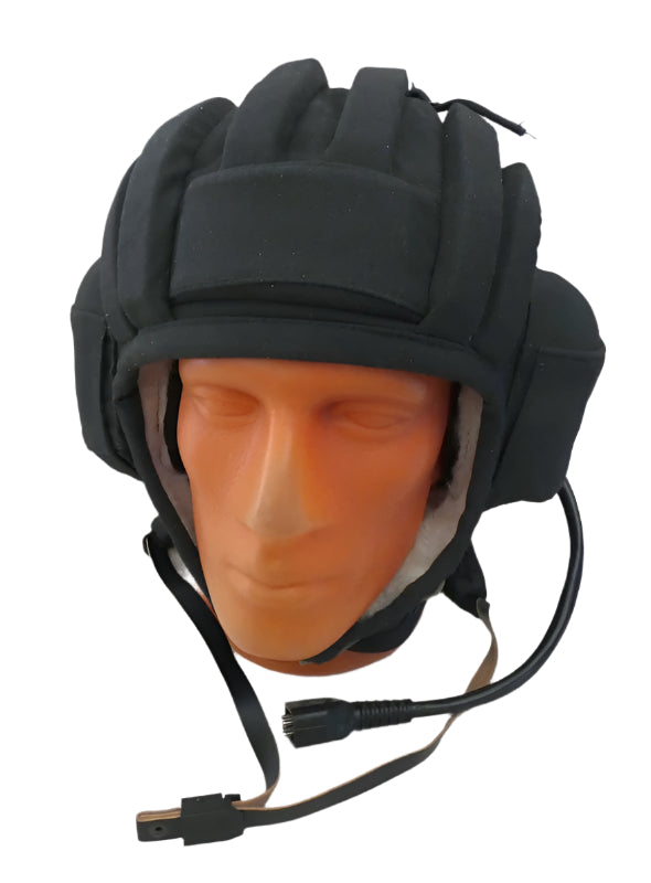 Original USSR Russian Tanker Winter Helmet Sheep Fur Lined 1990 Size 1
