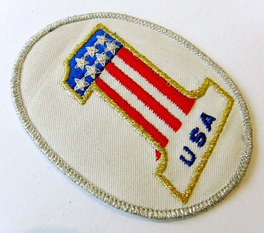 USA N1 American Flag Embroidered Patch 10 x 7.5 cm Sew On