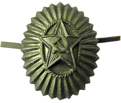 USSR Army Officer Field Uniform Subdued Olive Hat Cap Badge Special Quality