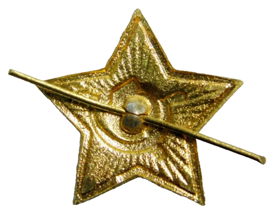 USSR Soviet Russian Army Red Star Soldier Pilotka Cap Hat Badge Metal 25 mm