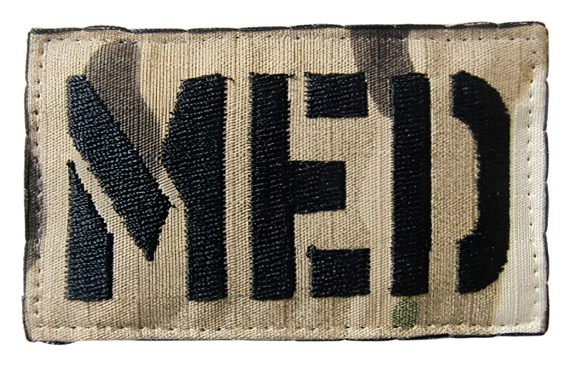 US Army Medic Military Camo Patch Embroidered Hook Loop 8.5 x 5cm