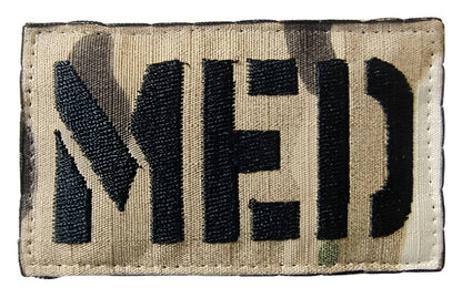 US Army Medic Military Camo Patch Embroidered Hook Loop 8.5 x 5cm