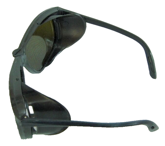 Vintage Sunglasses USSR Made Dark Violet Glass Lenses Folding Side Protectors
